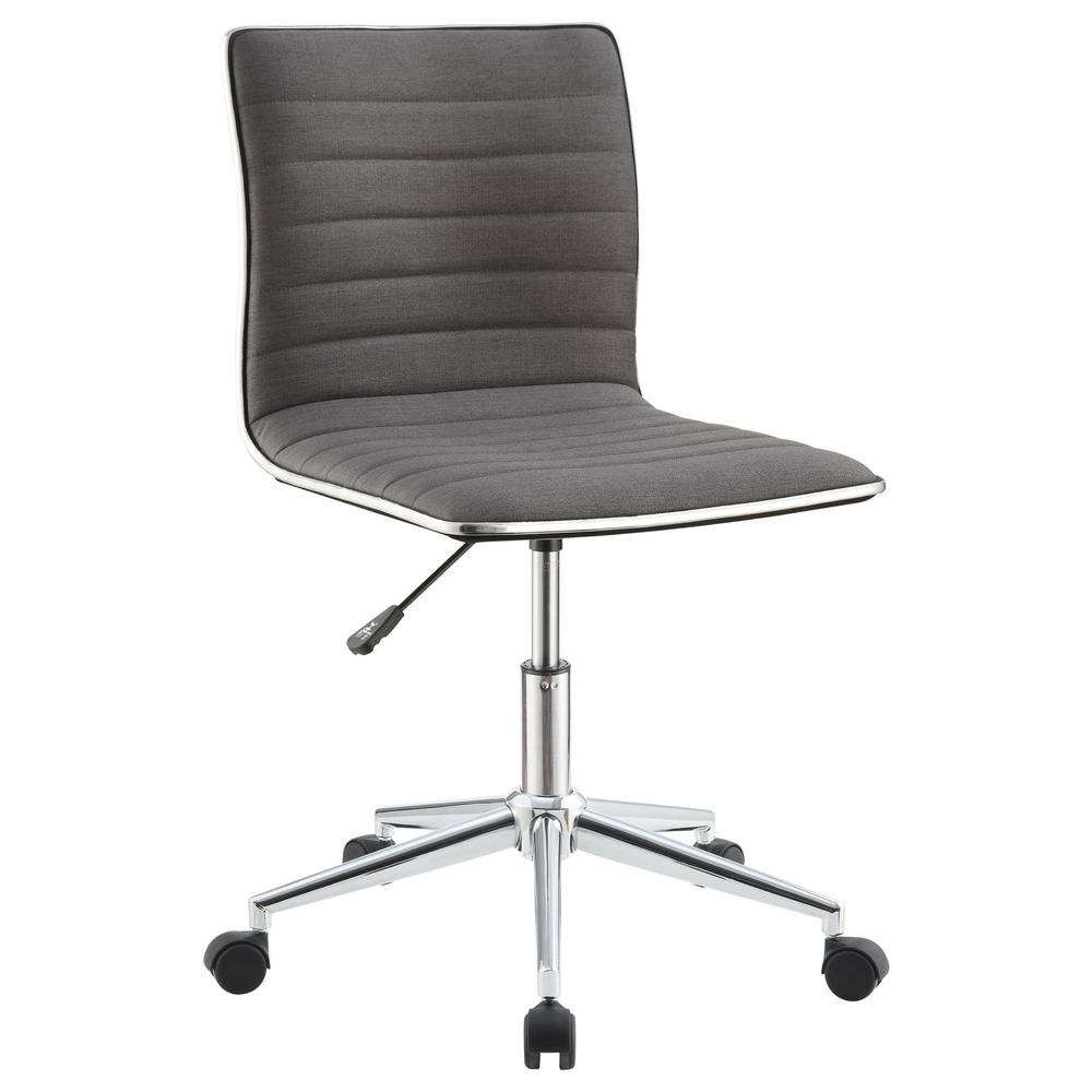 Chryses Adjustable Height Office Chair Grey and Chrome. Picture 2