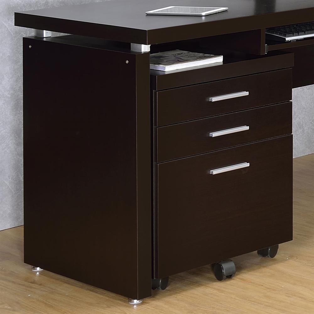 Skylar 3-drawer Mobile File Cabinet Cappuccino. Picture 1