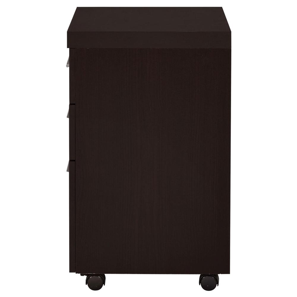 Skeena 3-drawer Mobile Storage Cabinet Cappuccino. Picture 6