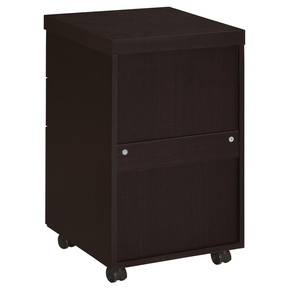Skeena 3-drawer Mobile Storage Cabinet Cappuccino. Picture 7