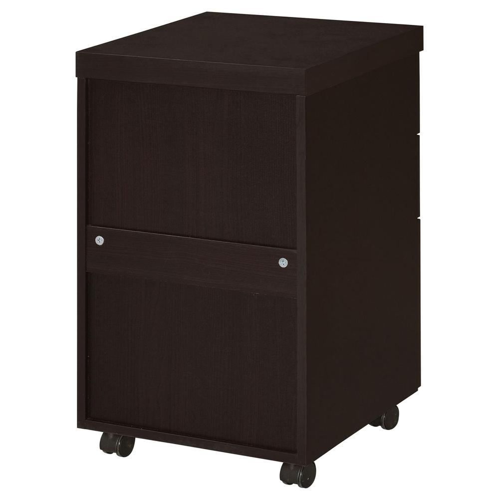 Skeena 3-drawer Mobile Storage Cabinet Cappuccino. Picture 9