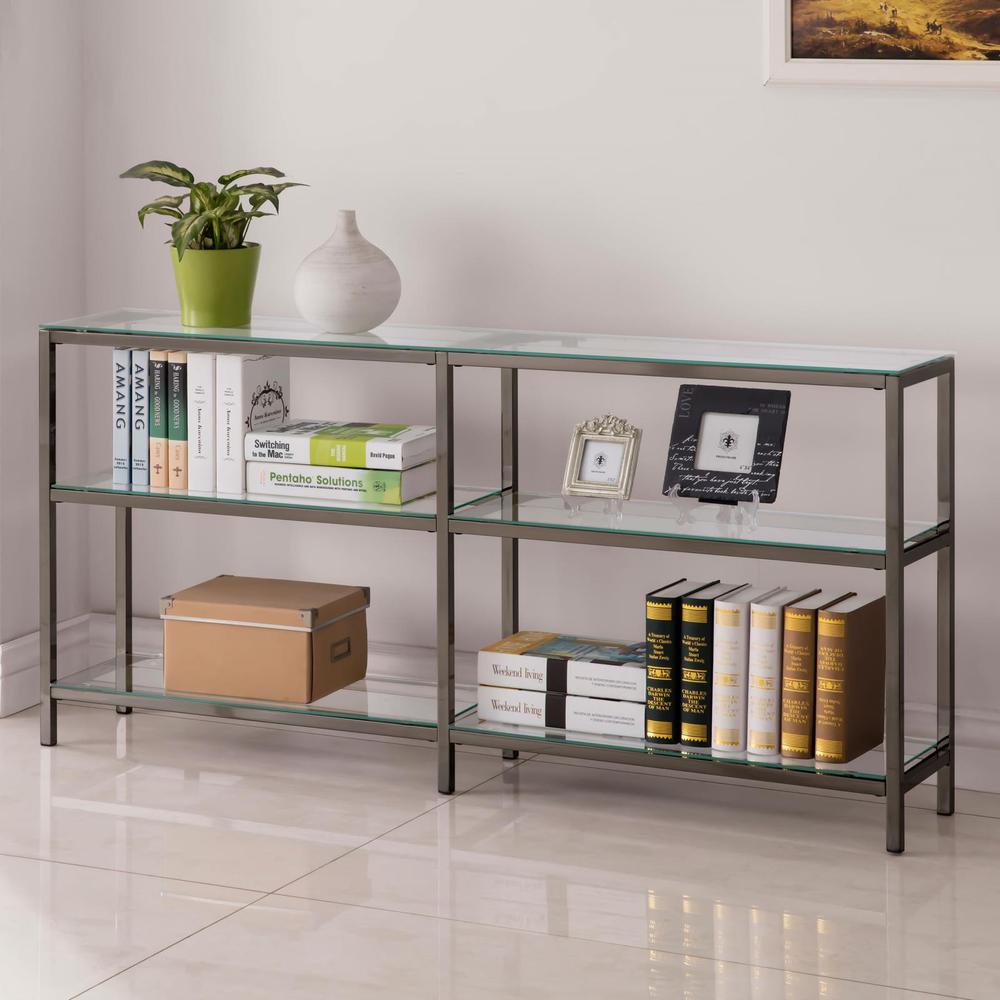Kate 2-tier Bookcase Black Nickel. Picture 3