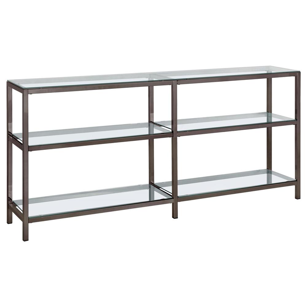 Kate 2-tier Bookcase Black Nickel. Picture 1