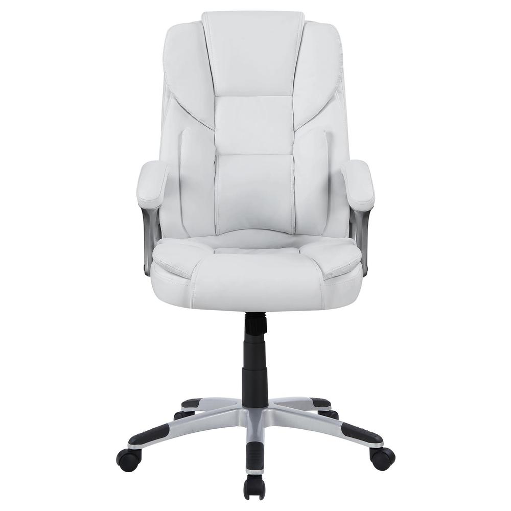 Kaffir Adjustable Height Office Chair White and Silver. Picture 3