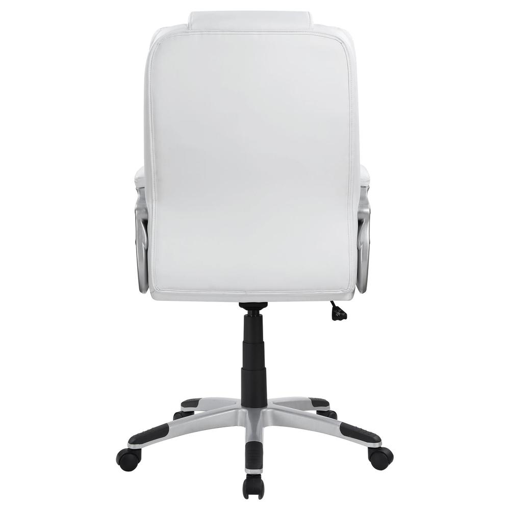 Kaffir Adjustable Height Office Chair White and Silver. Picture 5