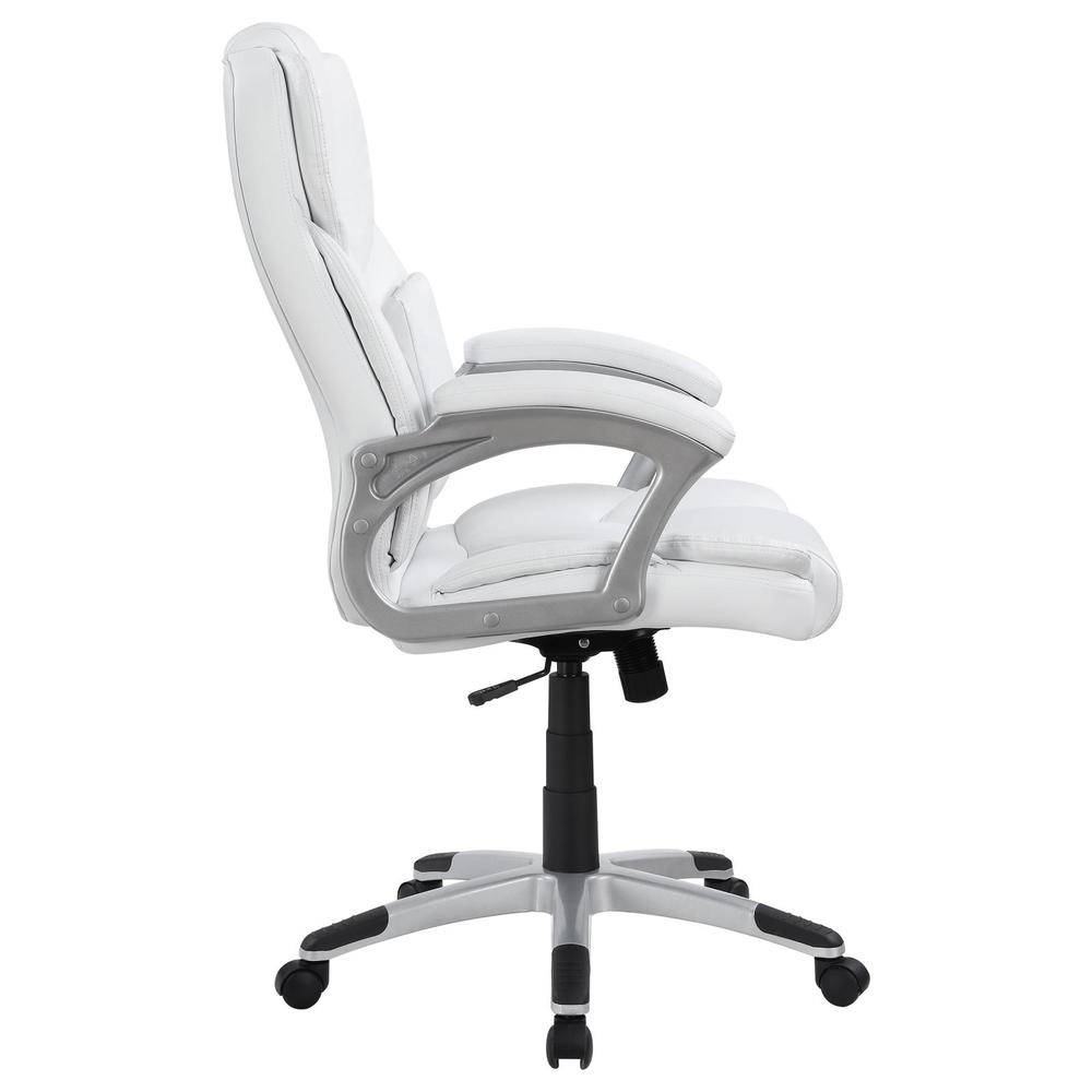 Kaffir Adjustable Height Office Chair White and Silver. Picture 6
