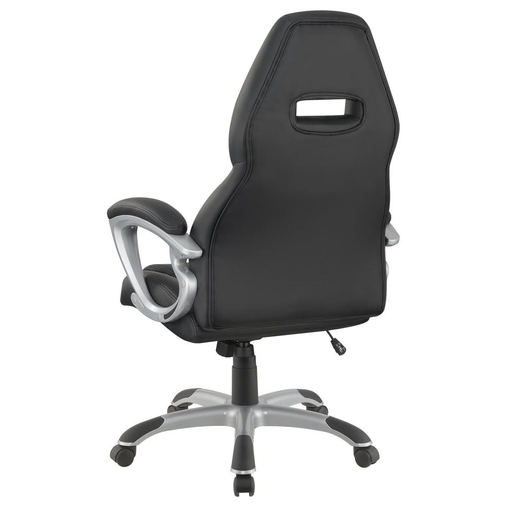 Bruce Adjustable Height Office Chair Black and Silver. Picture 5