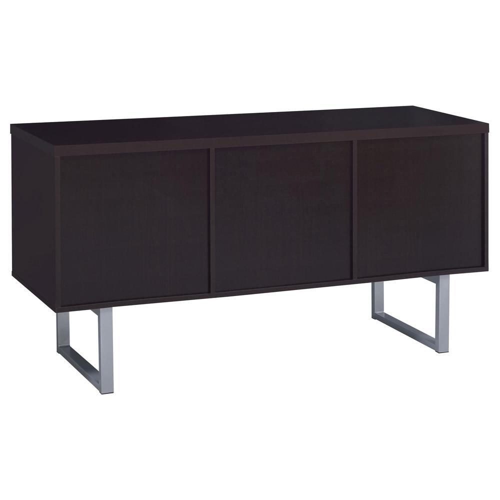 Lawtey 5-drawer Credenza with Adjustable Shelf Cappuccino. Picture 5