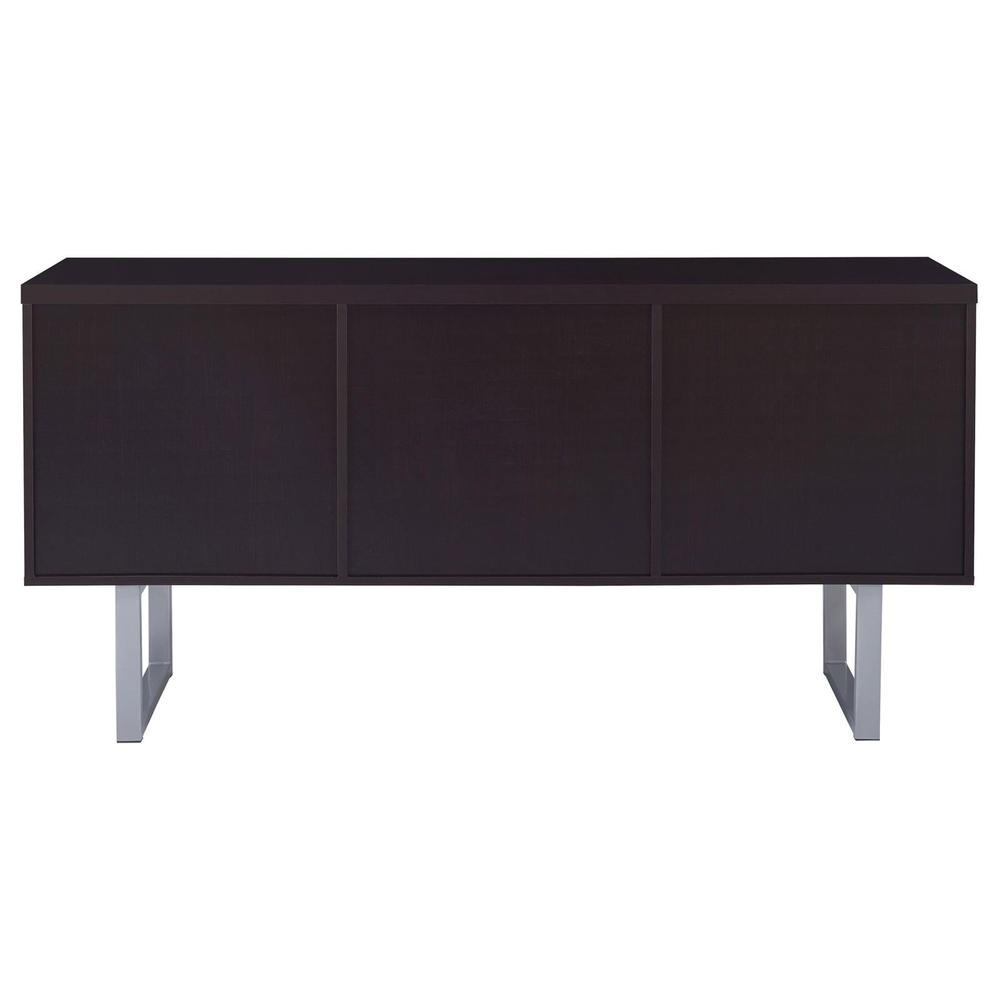 Lawtey 5-drawer Credenza with Adjustable Shelf Cappuccino. Picture 6