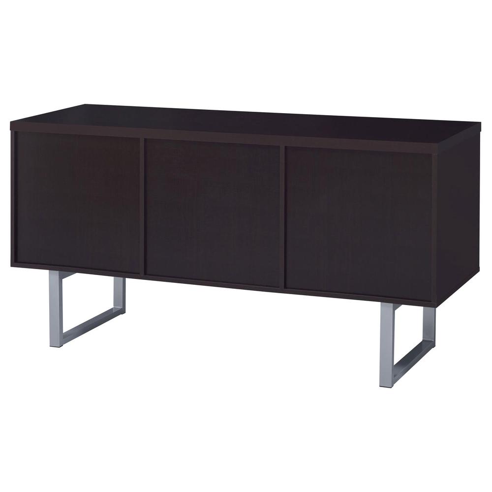 Lawtey 5-drawer Credenza with Adjustable Shelf Cappuccino. Picture 7