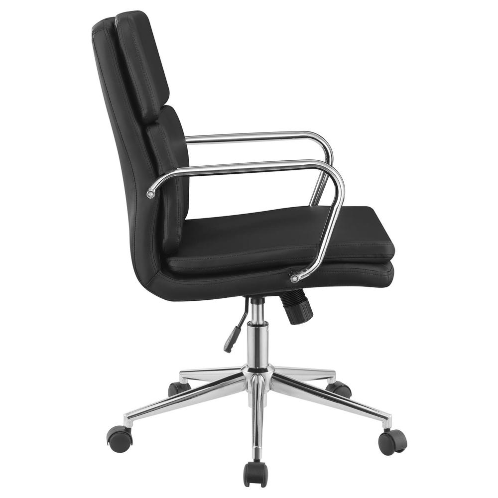 Ximena High Back Upholstered Office Chair Black. Picture 1