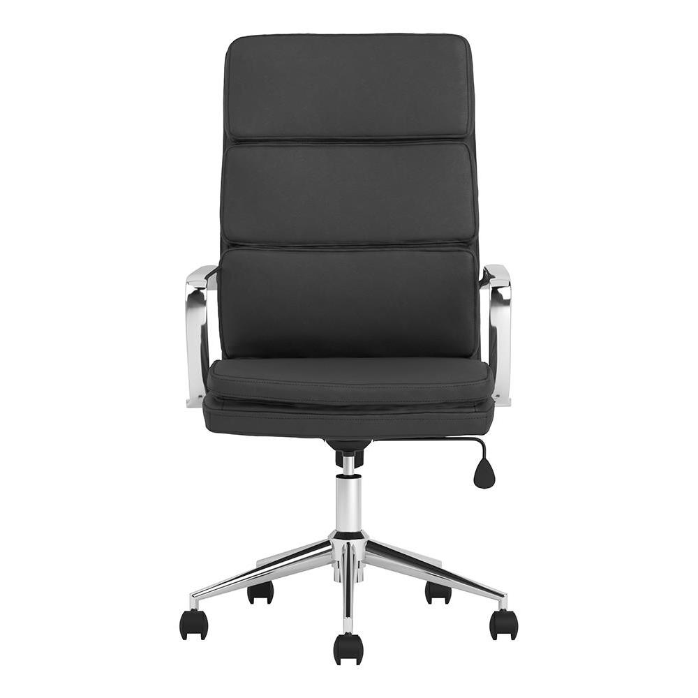 Ximena High Back Upholstered Office Chair Black. Picture 5