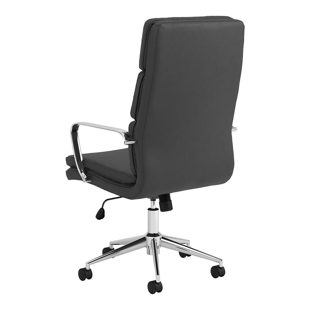 Ximena High Back Upholstered Office Chair Black. Picture 7