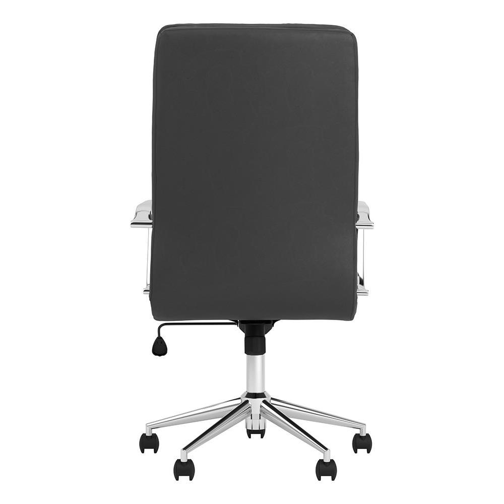 Ximena High Back Upholstered Office Chair Black. Picture 8