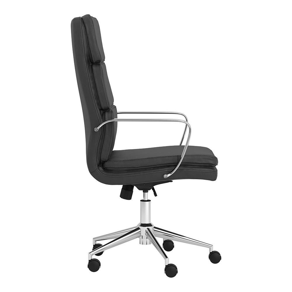 Ximena High Back Upholstered Office Chair Black. Picture 9