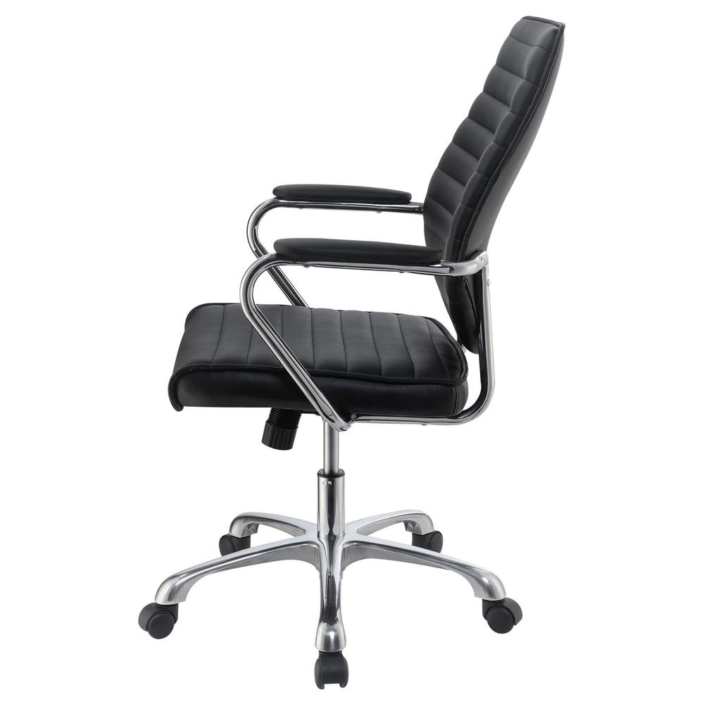 Chase High Back Office Chair Black and Chrome. Picture 5