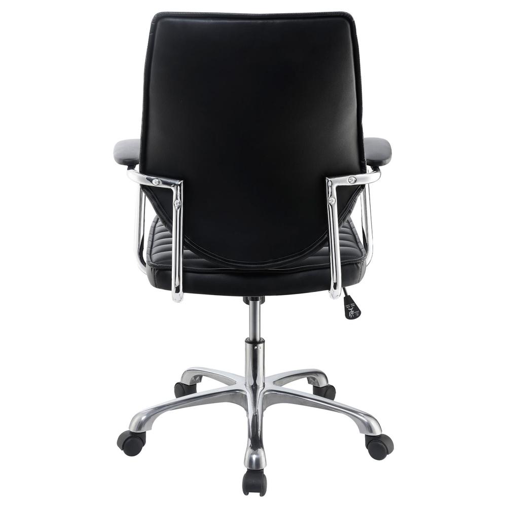 Chase High Back Office Chair Black and Chrome. Picture 6
