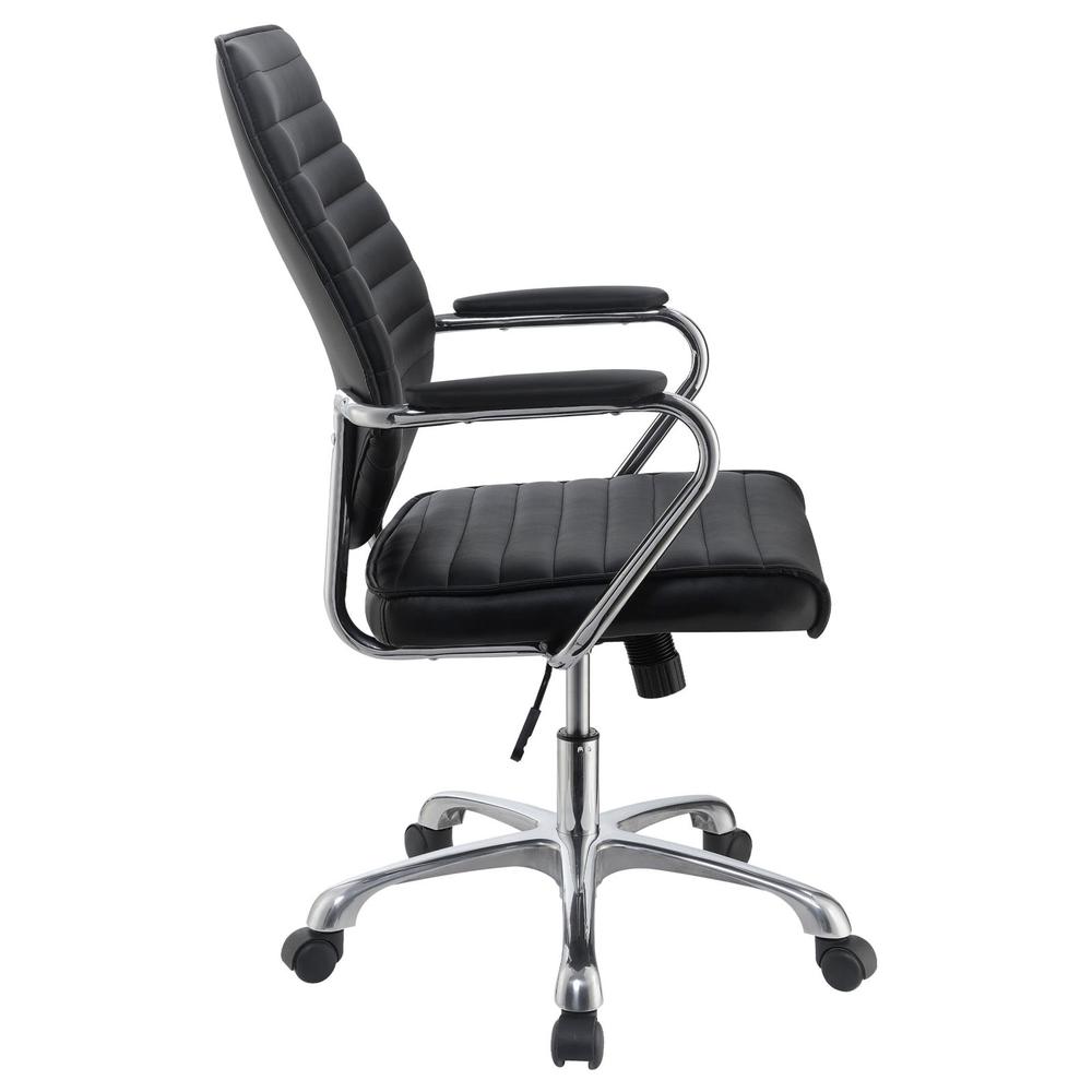 Chase High Back Office Chair Black and Chrome. Picture 7