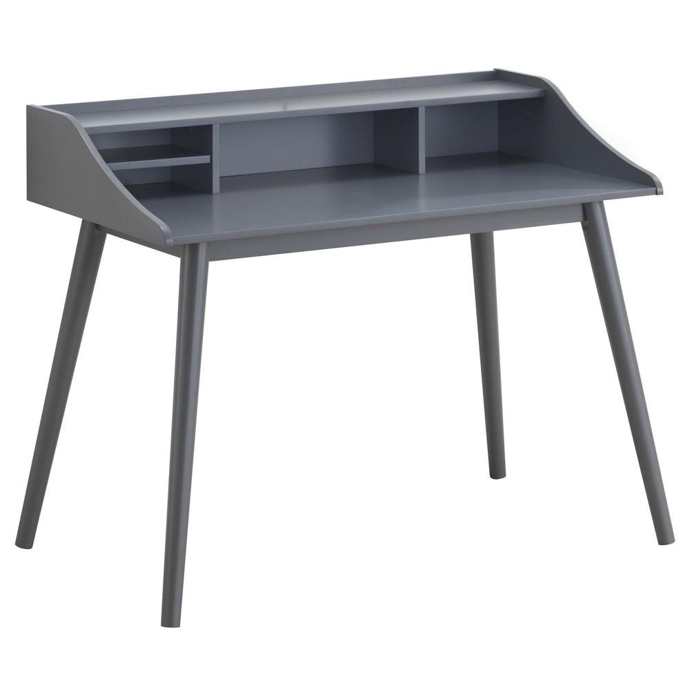 Percy 4-compartment Writing Desk Grey. Picture 1
