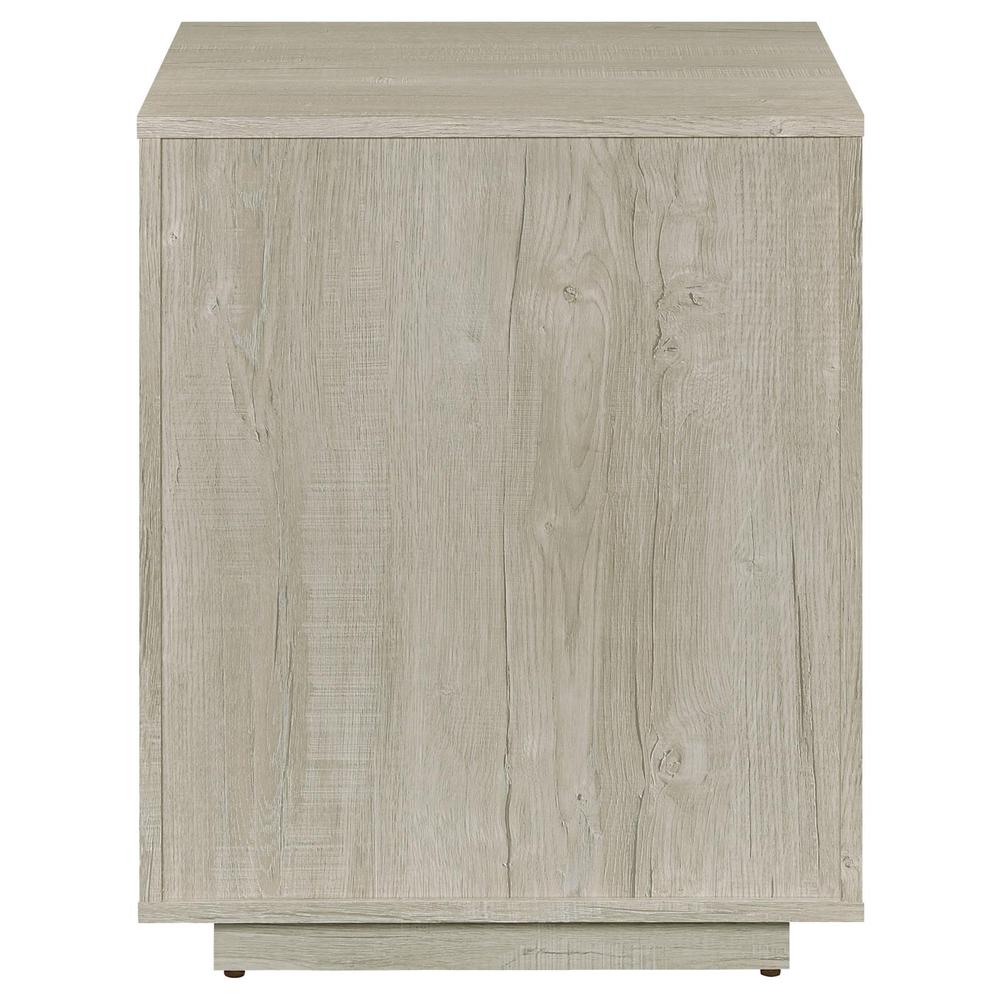 Loomis 3-Drawer Square File Cabinet Whitewashed Grey. Picture 8
