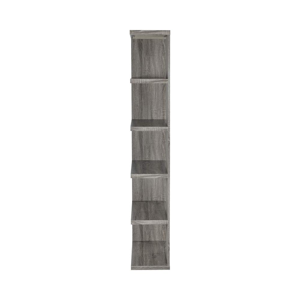 Harrison 5-tier Bookcase Weathered Grey. Picture 3