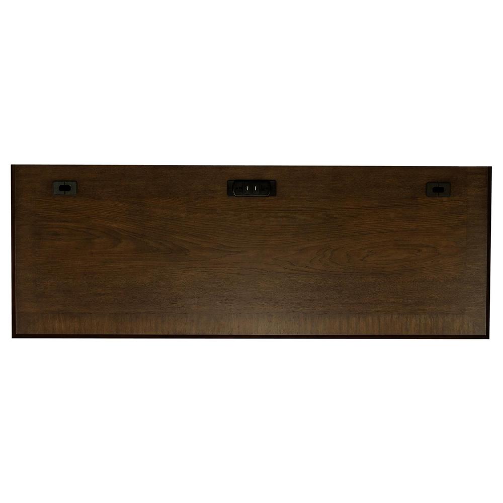 Hartshill Credenza with Power Outlet Burnished Oak. Picture 9