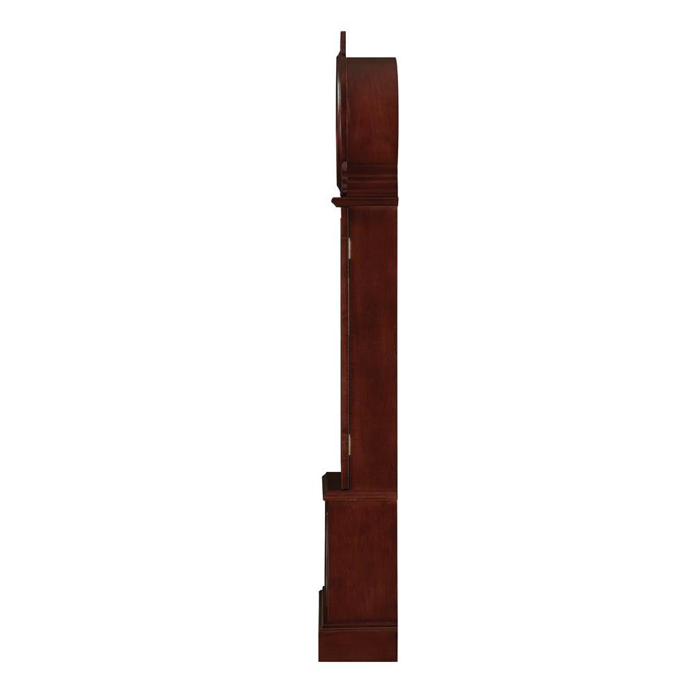 Narcissa Grandfather Clock with Chime Brown Red. Picture 5