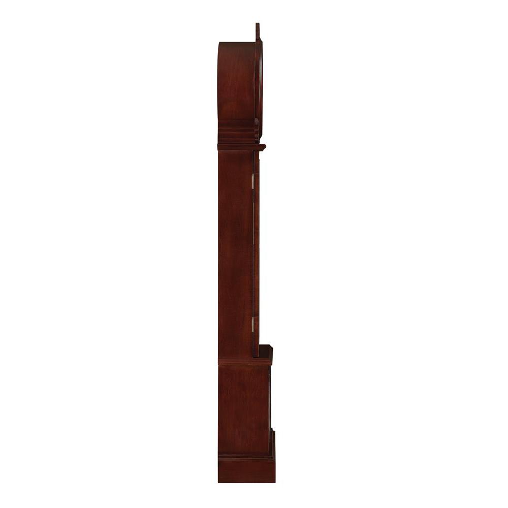Narcissa Grandfather Clock with Chime Brown Red. Picture 6