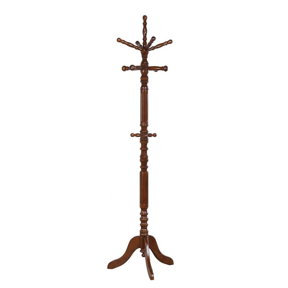 Achelle Coat Rack with 11 Hooks Tobacco. Picture 2