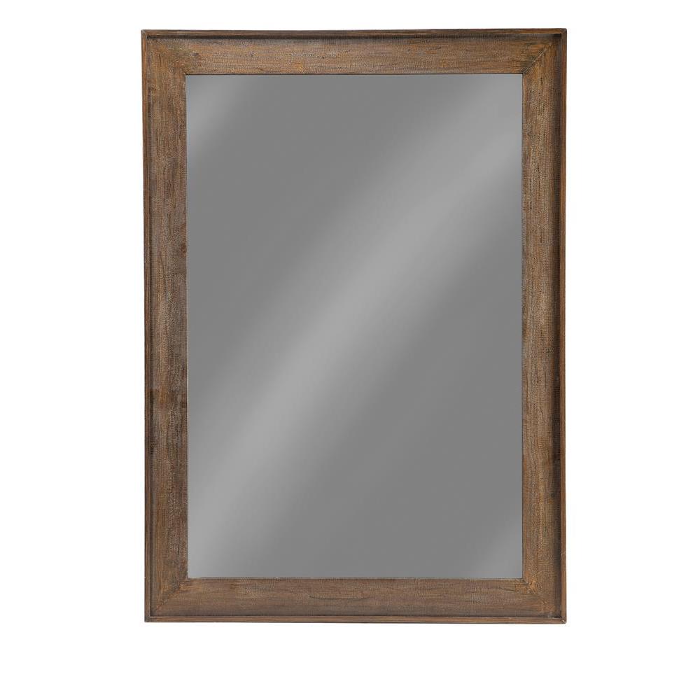 Odafin Rectangle Floor Mirror Distressed Brown. Picture 1