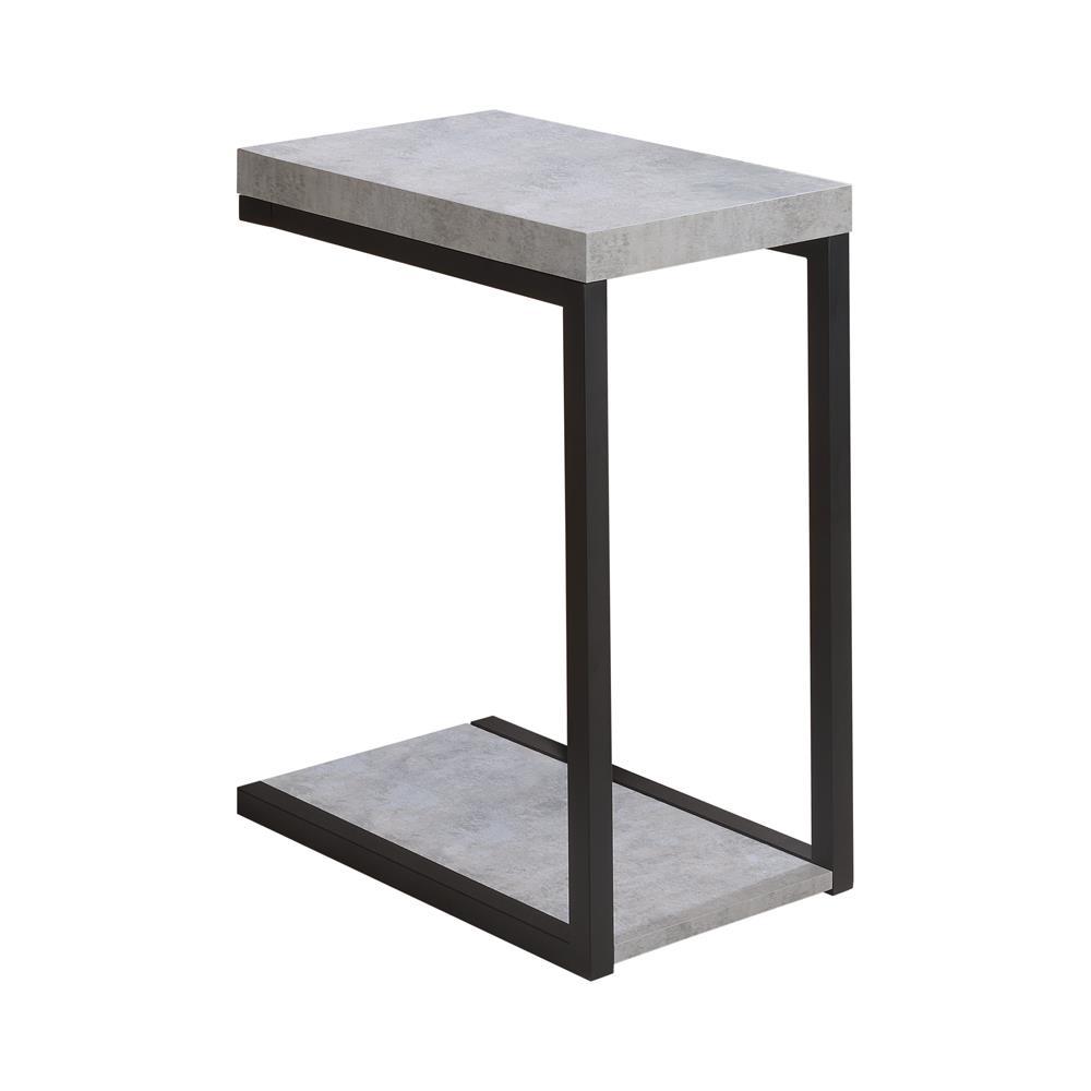 Beck Accent Table Cement and Black. Picture 2