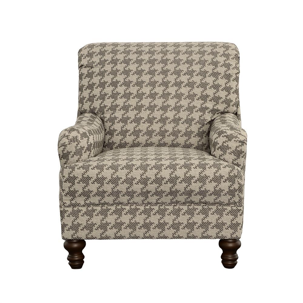 Glenn Upholstered Accent Chair Grey. Picture 3