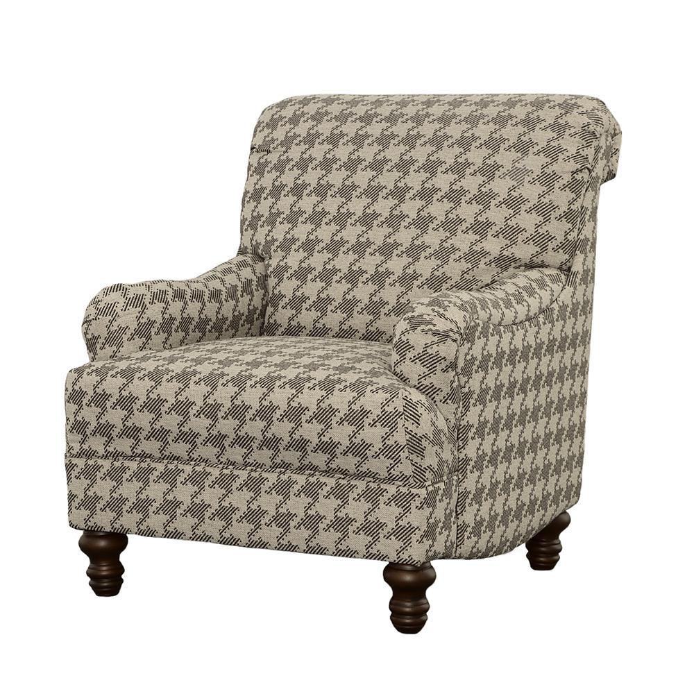 Glenn Upholstered Accent Chair Grey. Picture 4