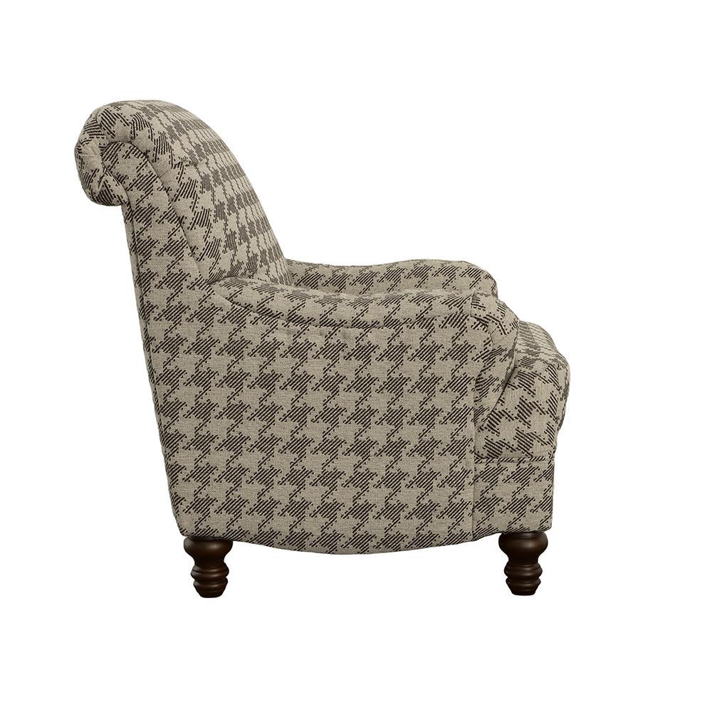 Glenn Upholstered Accent Chair Grey. Picture 5