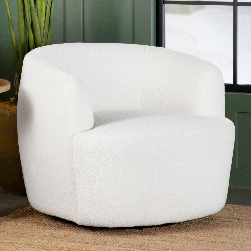 Hudson Upholstered Swivel Chair Natural. Picture 1
