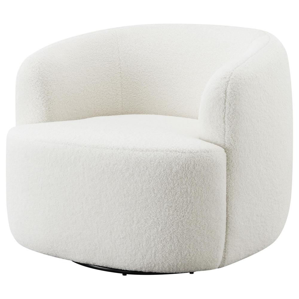 Hudson Upholstered Swivel Chair Natural. Picture 4