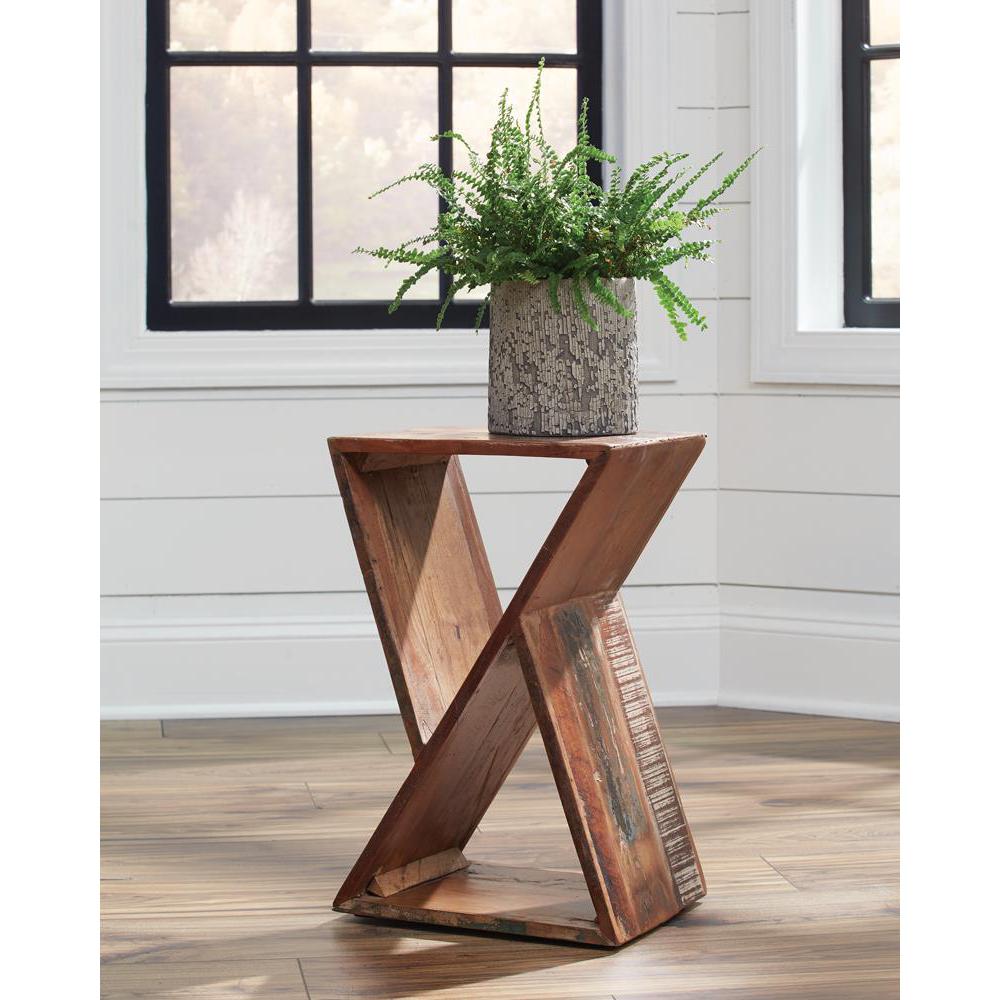 Lily Geometric Accent Table Natural. Picture 1
