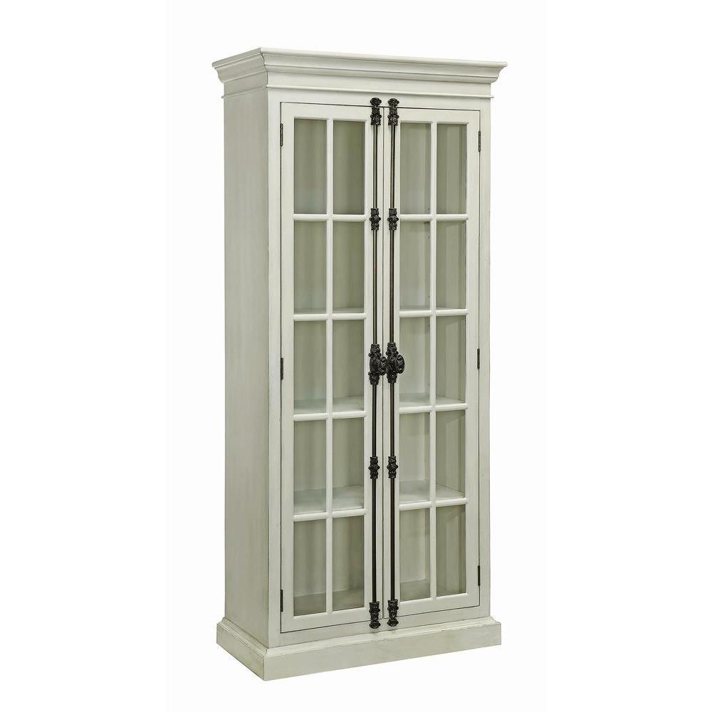 Toni 2-door Tall Cabinet Antique White. Picture 2