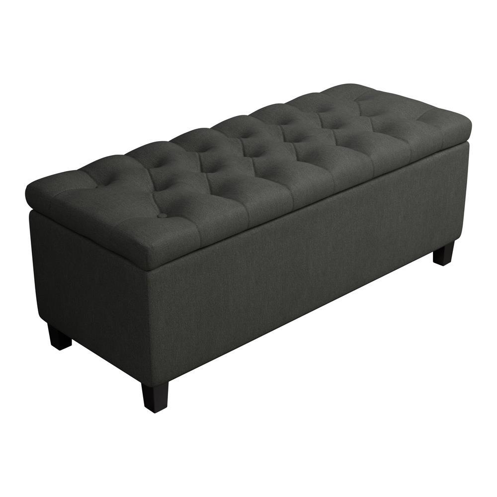 Samir Lift Top Storage Bench Charcoal. Picture 2