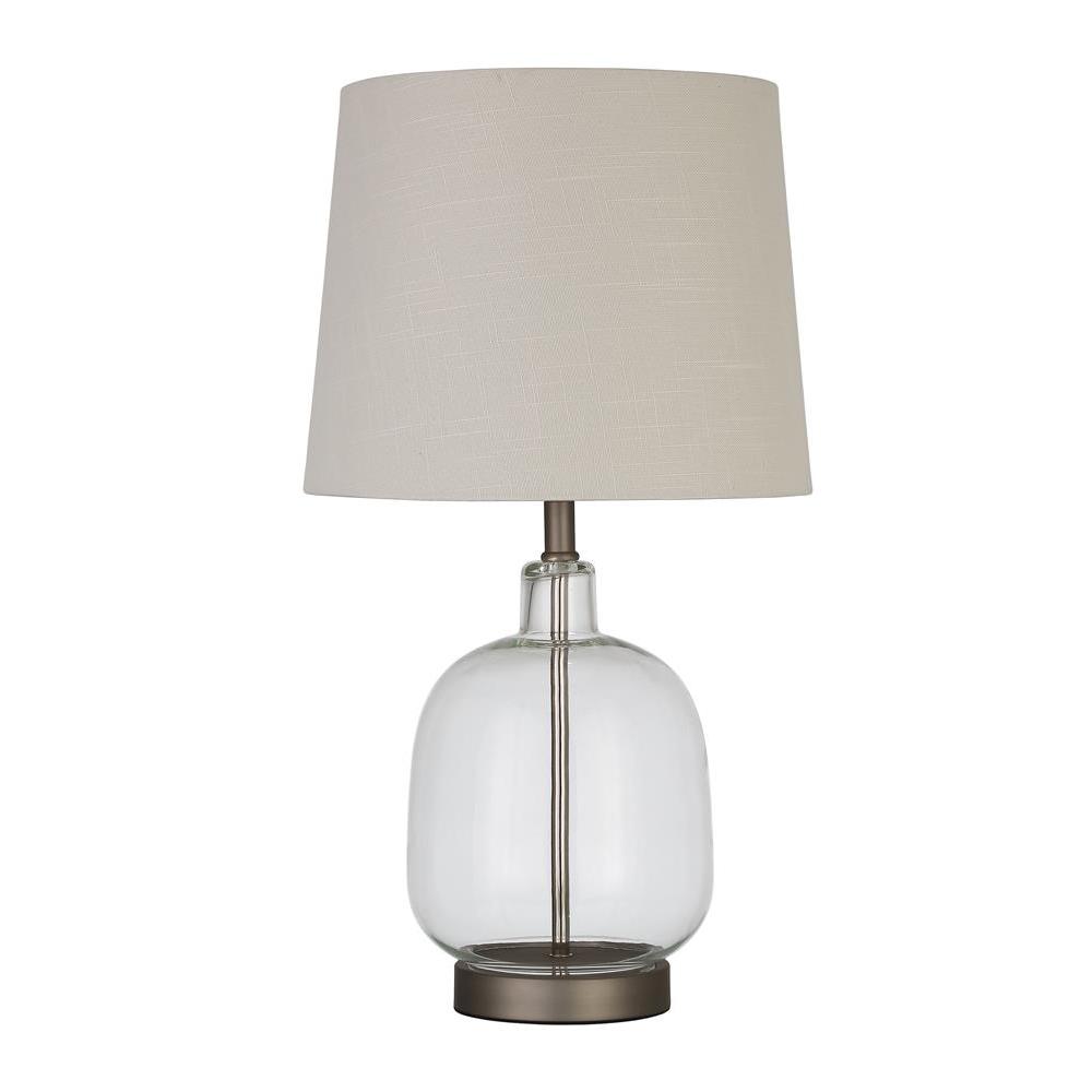 Costner Empire Table Lamp Beige and Clear. Picture 1
