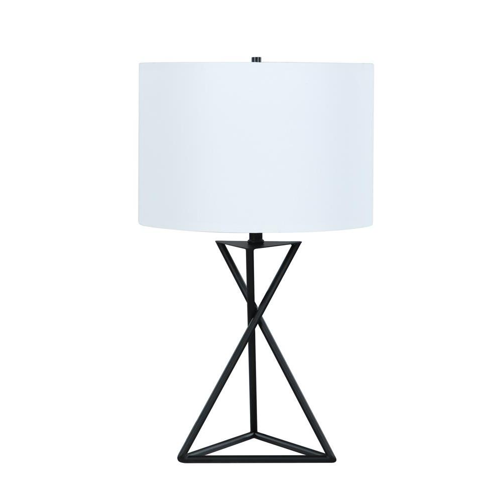 Mirio Drum Table Lamp White and Black. Picture 1