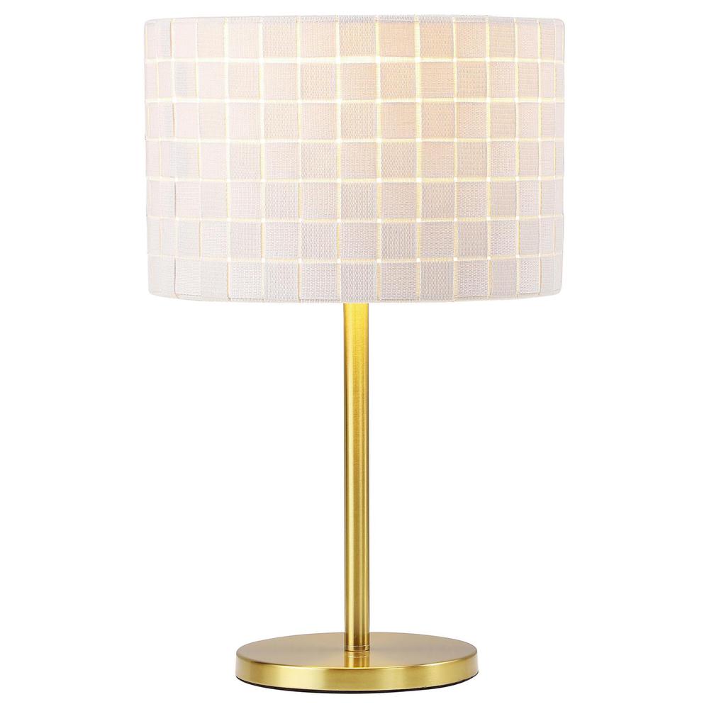 Ramiro Drum Shade Buffet Table Lamp Gold. Picture 1