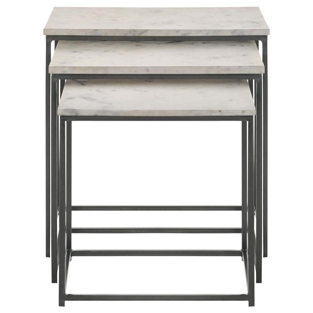 Medora 3-piece Nesting Table with Marble Top. Picture 5