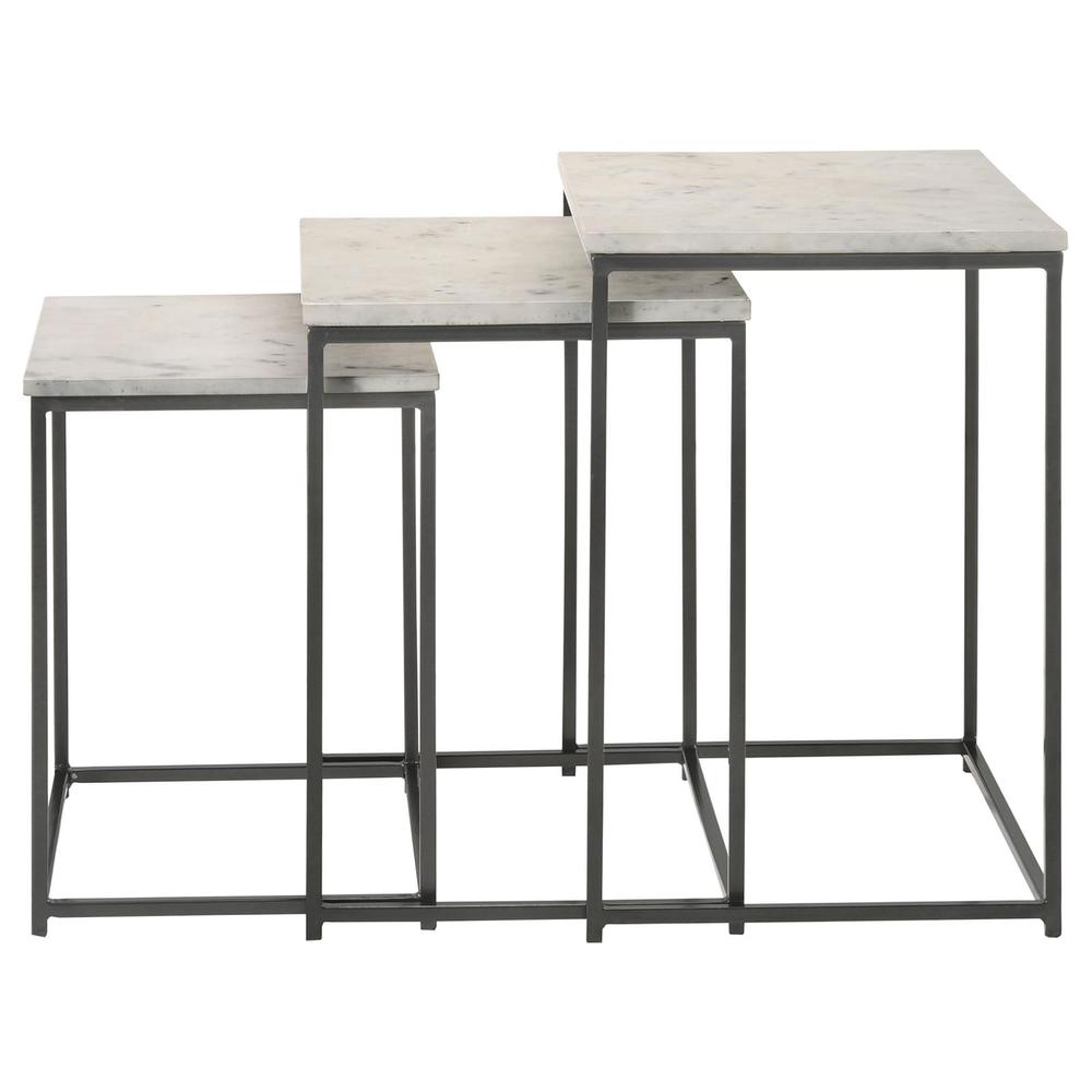 Medora 3-piece Nesting Table with Marble Top. Picture 7