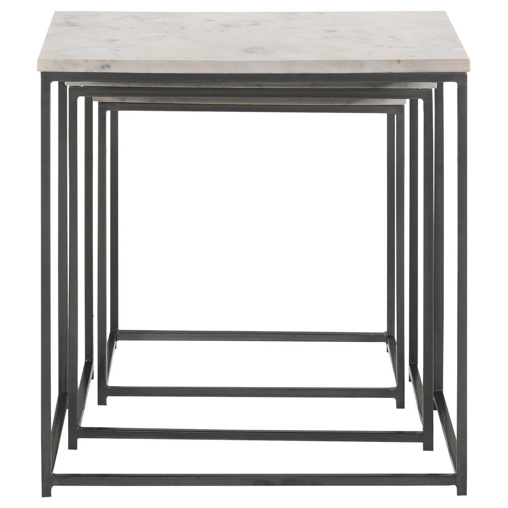 Medora 3-piece Nesting Table with Marble Top. Picture 8