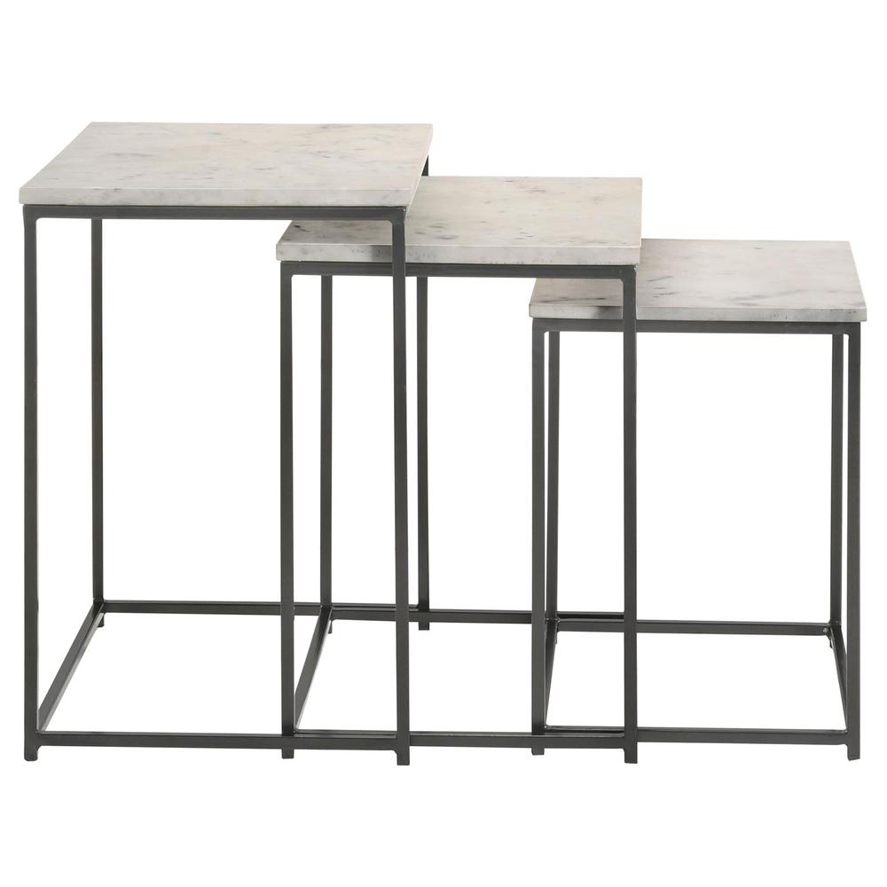 Medora 3-piece Nesting Table with Marble Top. Picture 9
