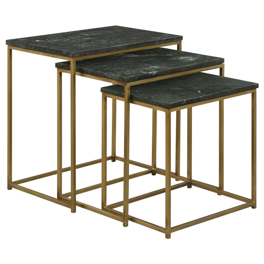 Medora 3-piece Nesting Table with Marble Top. Picture 3