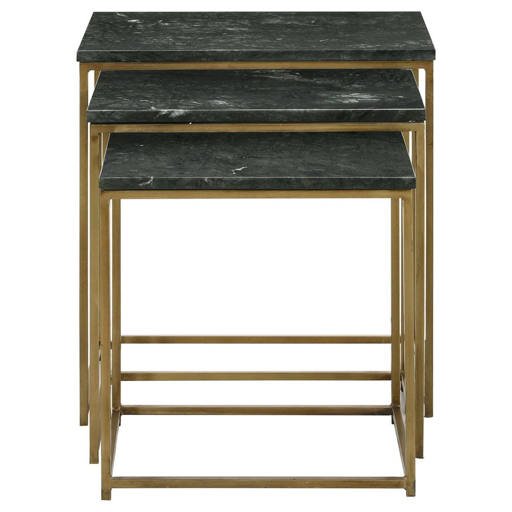 Medora 3-piece Nesting Table with Marble Top. Picture 5