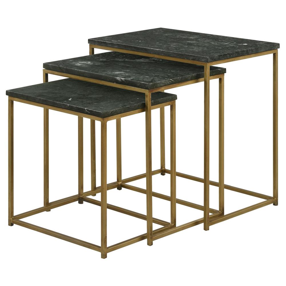 Medora 3-piece Nesting Table with Marble Top. Picture 6