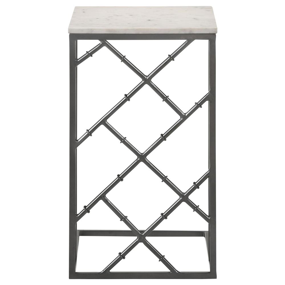 Angeliki Accent Table with Marble Top White. Picture 9